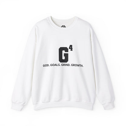 Women's Crewneck Sweatshirt - G⁴: God. Goals. Grind. Growth.