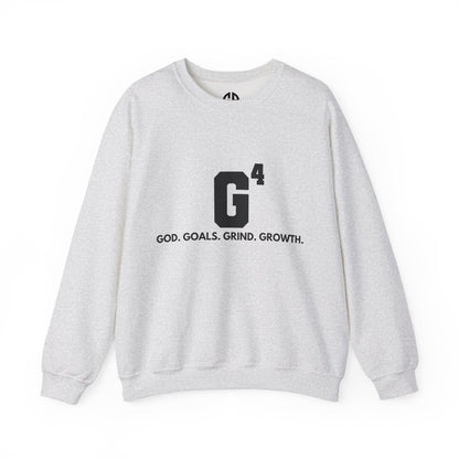 Women's Crewneck Sweatshirt - G⁴: God. Goals. Grind. Growth.