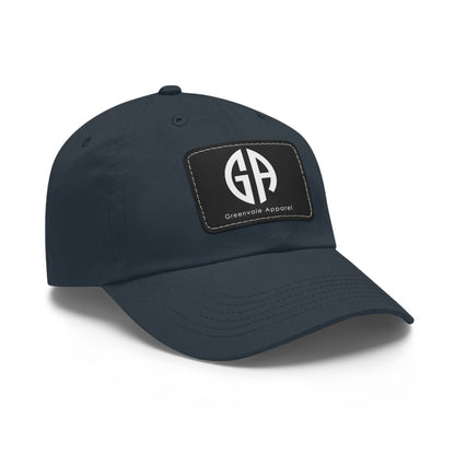 GA Baseball Hat with Leather Patch