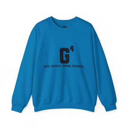 Women's Crewneck Sweatshirt - G⁴: God. Goals. Grind. Growth.