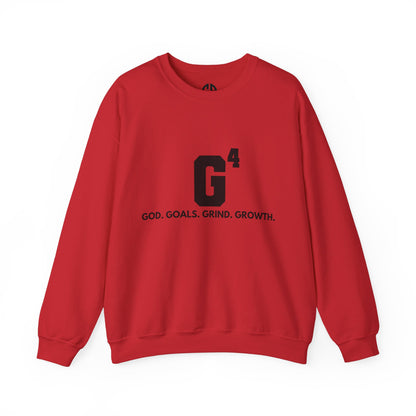 Women's Crewneck Sweatshirt - G⁴: God. Goals. Grind. Growth.