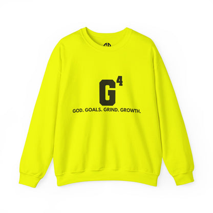 Women's Crewneck Sweatshirt - G⁴: God. Goals. Grind. Growth.